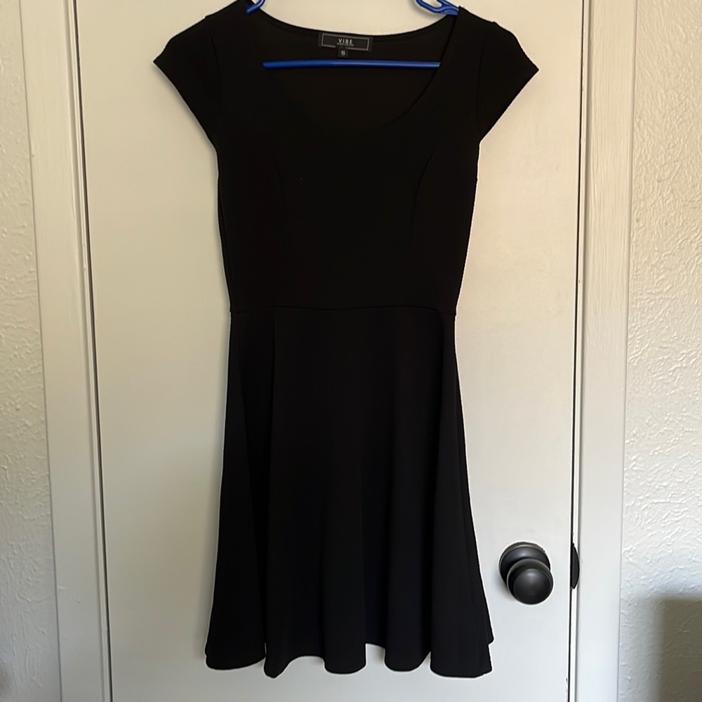 Black mini dress